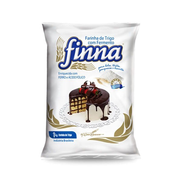 FARINHA DE TRIGO FINNA 1KG C/ FERMENTO VITAMINADO