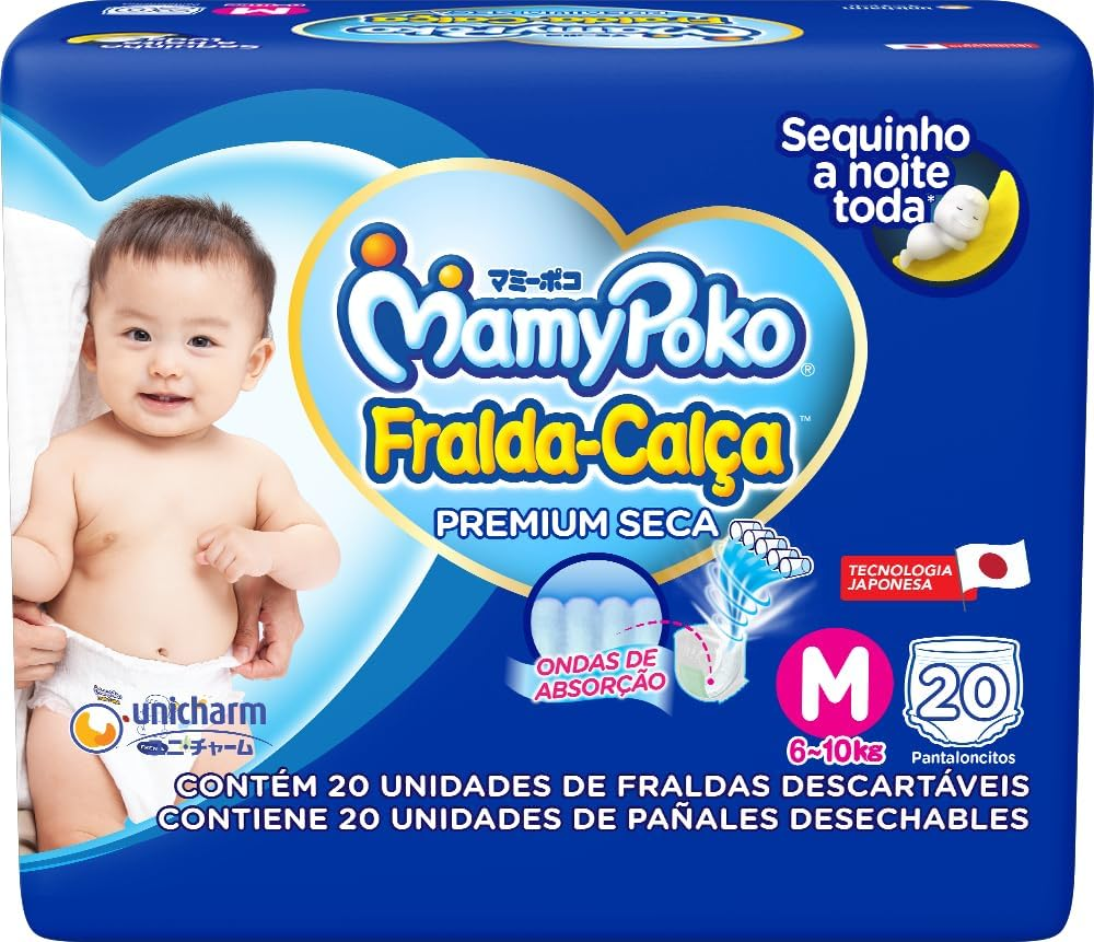 FRALDA MAMYPOKO CALCA REG. PREMIUM M C/20UN