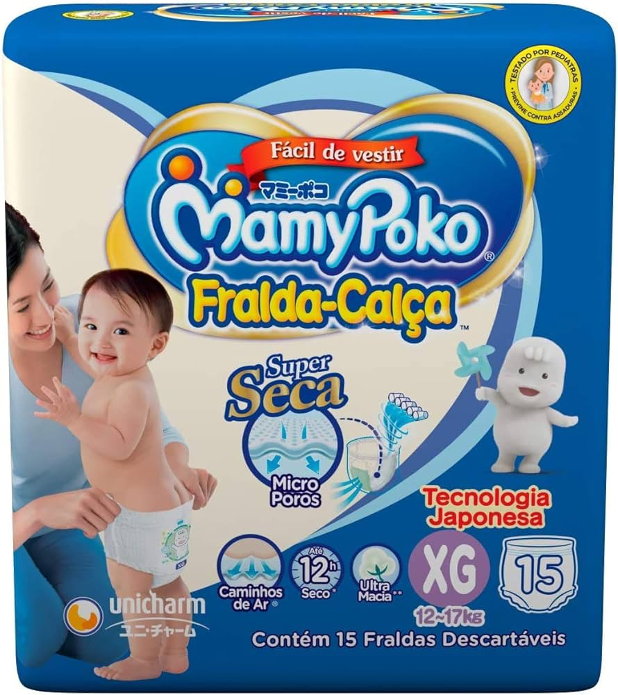 FRALDA MAMYPOKO CALCA REG. PREMIUM XG C/15UN