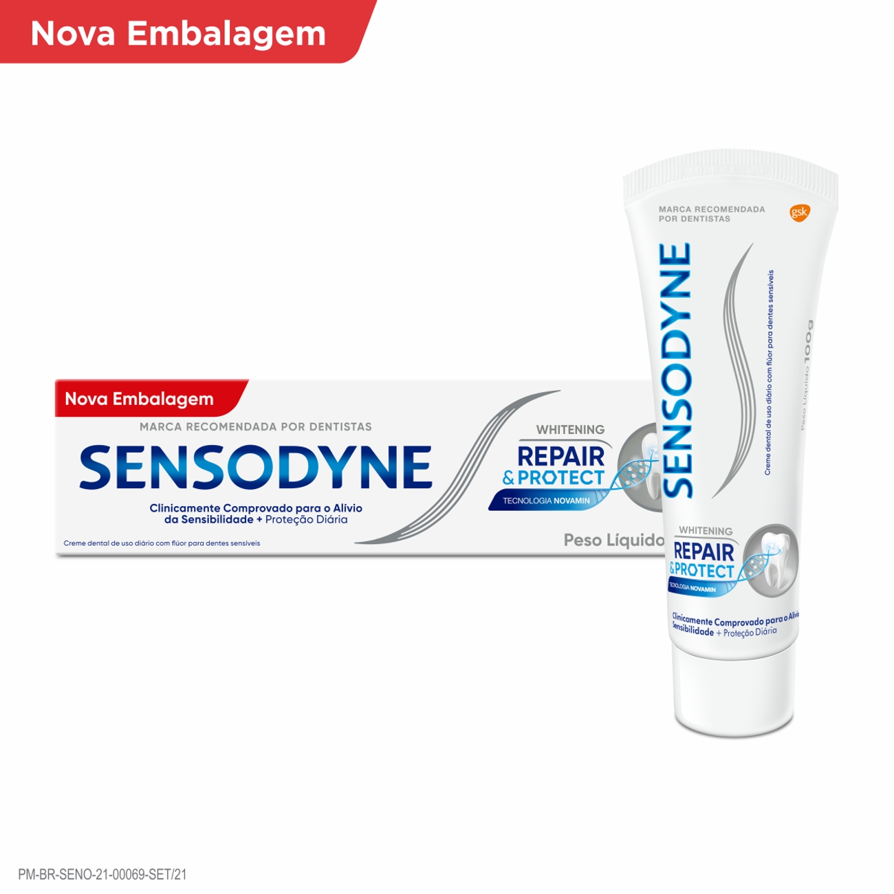 CREME DENTAL SENSODYNE 100G REPAIR PROCTECT WHITENING