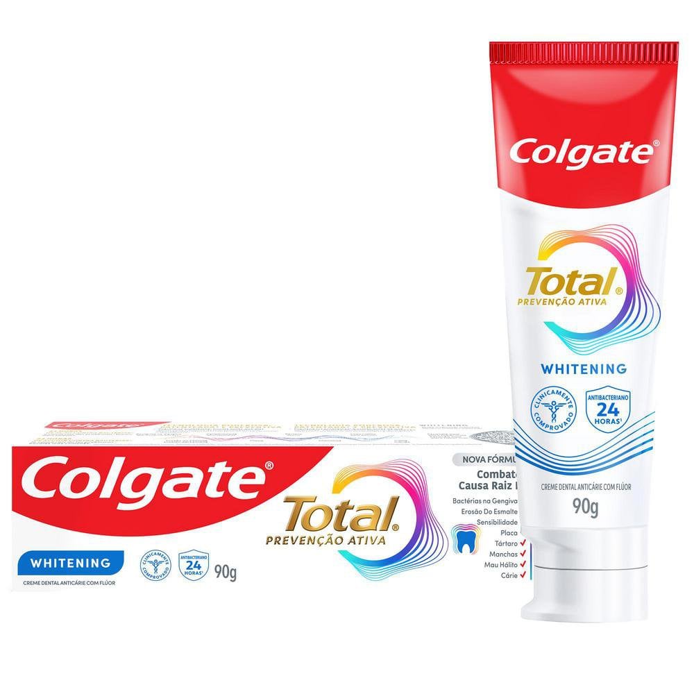 CREME DENTAL COLGATE TOTAL 90G WHITENING