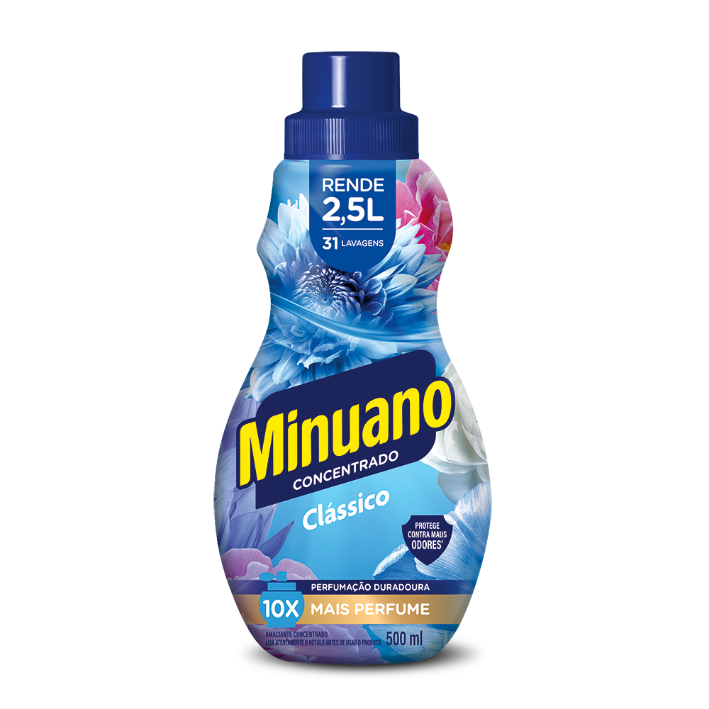 AMACIANTE MINUANO CONCENTRADO 500ML CLASSICO - AZUL