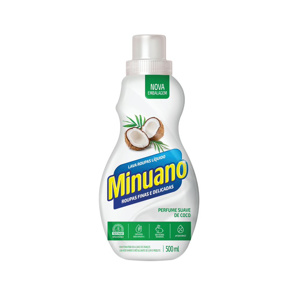 LAVA ROUPAS MINUANO 500ML COCO