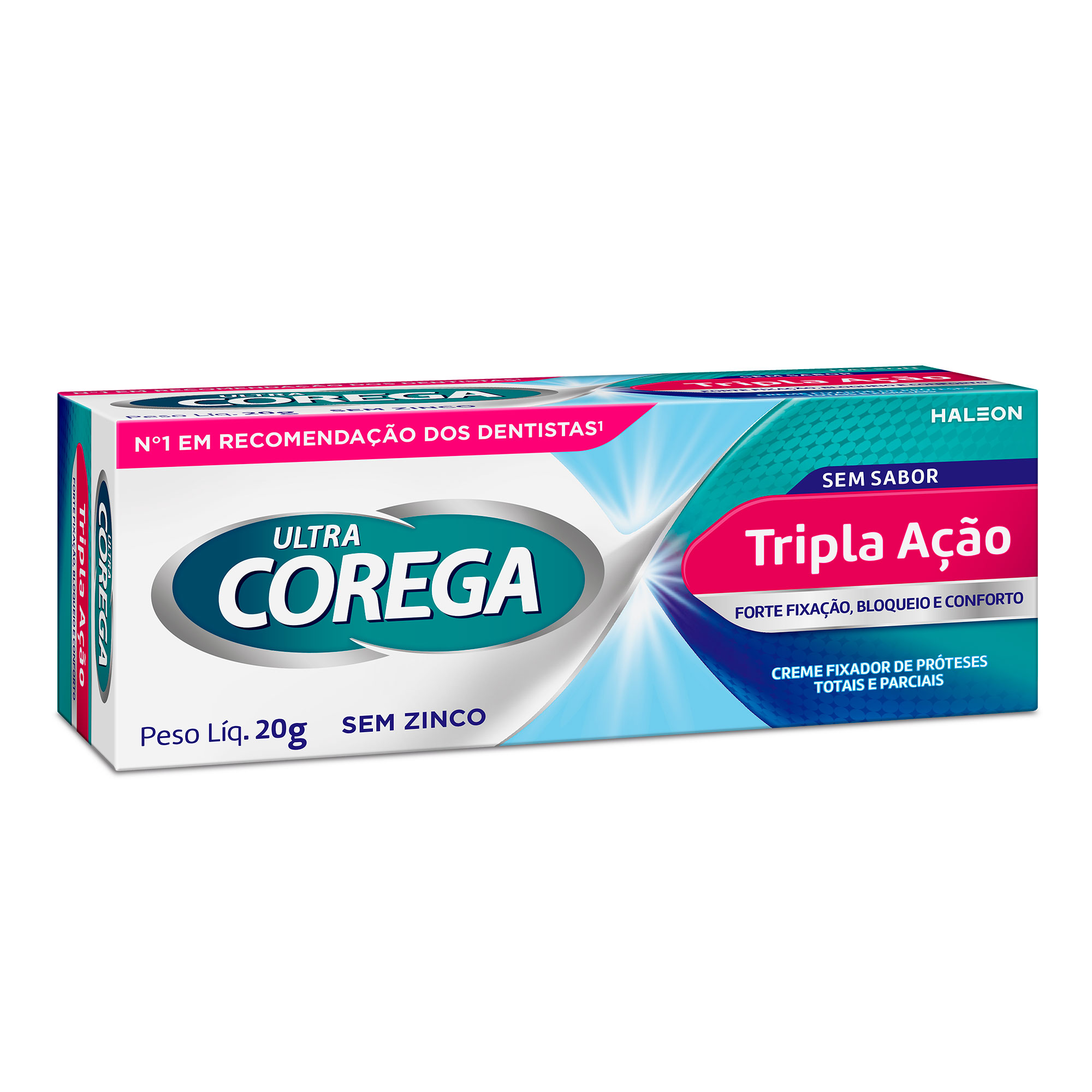CREME FIXADOR ULTRA COREGA 20G SEM SABOR