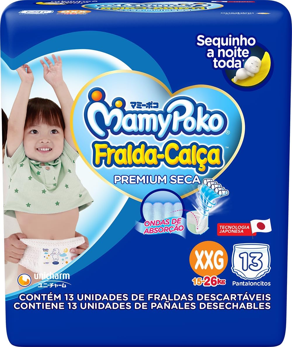 FRALDA MAMYPOKO CALCA REG. PREMIUM XXG C/13UN