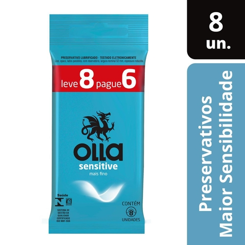 PRESERVATIVO OLLA LUB L8 P6 SENSITIVE