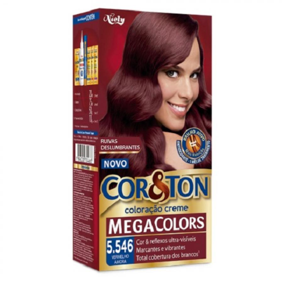 COLORACAO COR&TON MKIT M.COLORS5.546 VERM AMORA