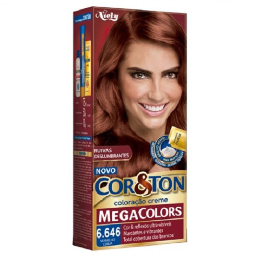 COLORACAO COR&TON MKIT M.COLORS6.646 VERM CEREJA