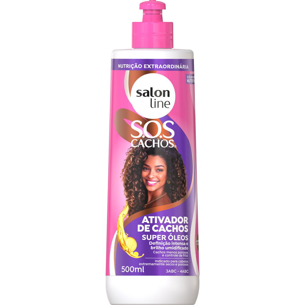 ATIVADOR SOS CACHOS SALON LINE 500ML SUPER OLEOS