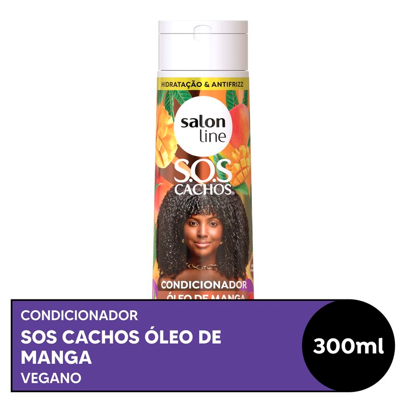 CONDICIONADOR SALON LINE 300ML SOS. CACHOS OLEO DE MANGA