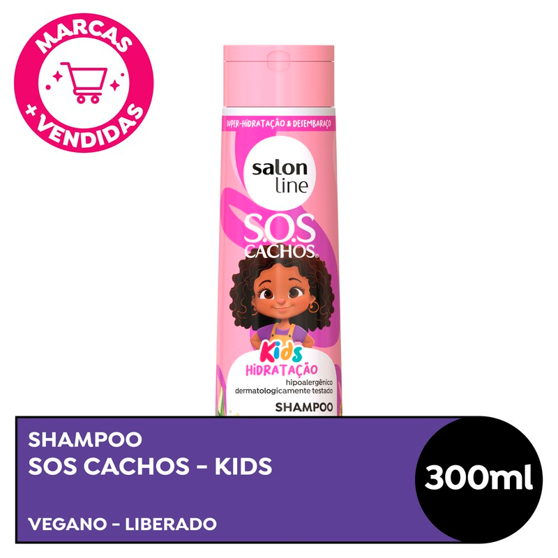 SHAMPOO SALON LINE 300 ML SOS. KIDS