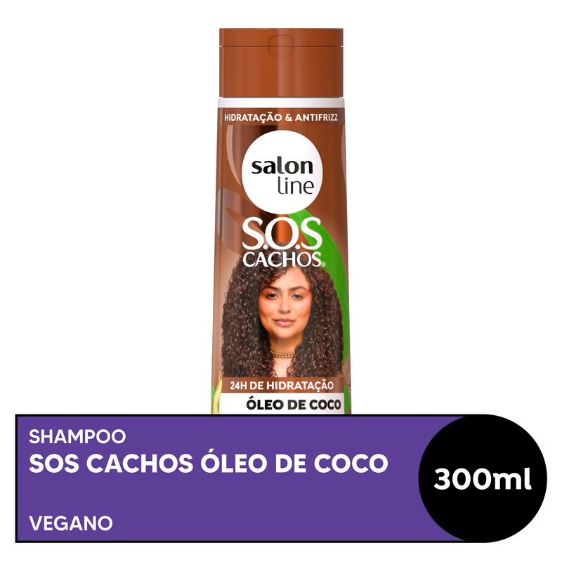 SHAMPOO SALON LINE 300 ML SOS. COCO