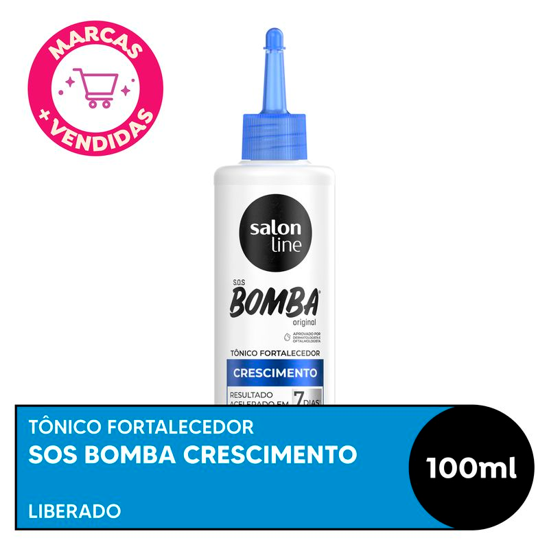 TONICO FORTALECEDOR SALON LINE BOMBA 100ML CRESCIMENTO ACELERADO