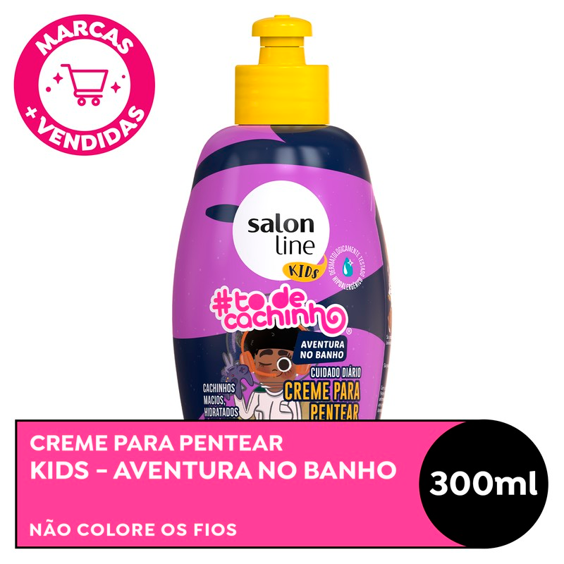 CREME DE PENTEAR SALON LINE TODECACHINHO KIDS 300ML