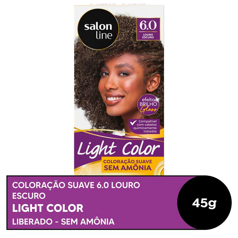 COLORACAO SALON LINE LIGHT COLOR PROF 6.0 LOURO ESCURO