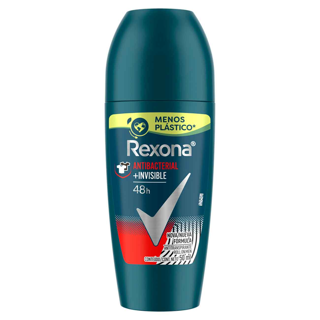 DESODORANTE ROLLON REXONA 50ML MASC MEN ANTIBAC INVIS