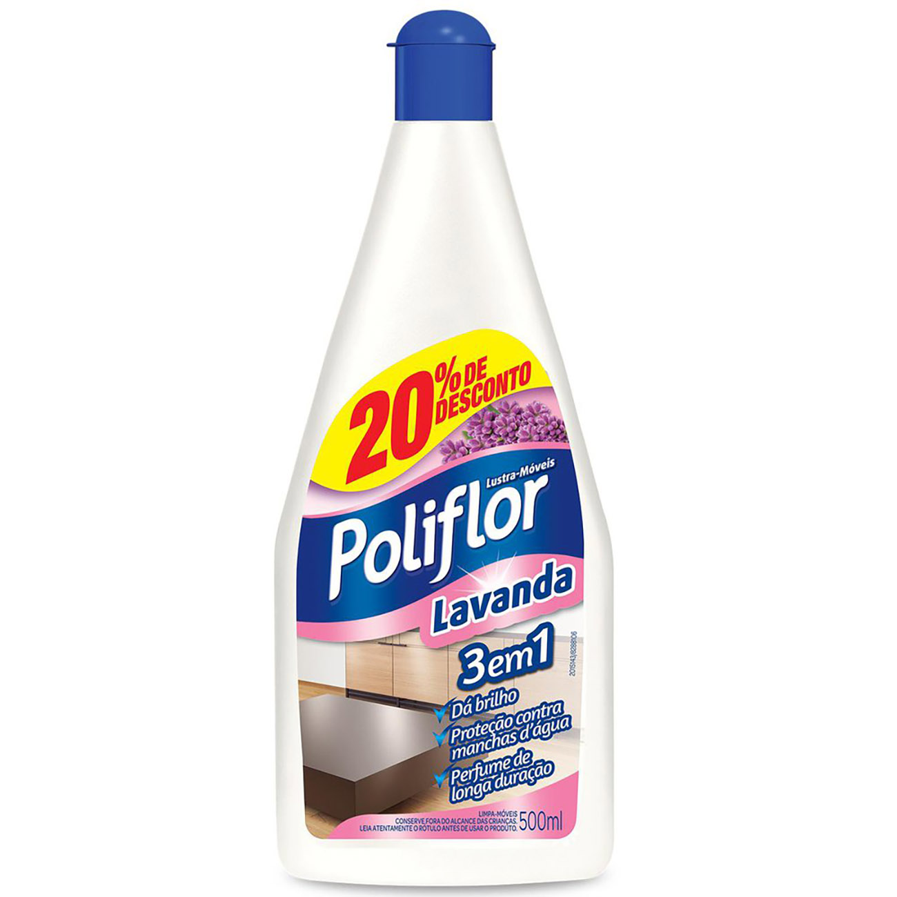 LUSTRA MOV POLIFLOR 500ML C/20%DESC LAVANDA