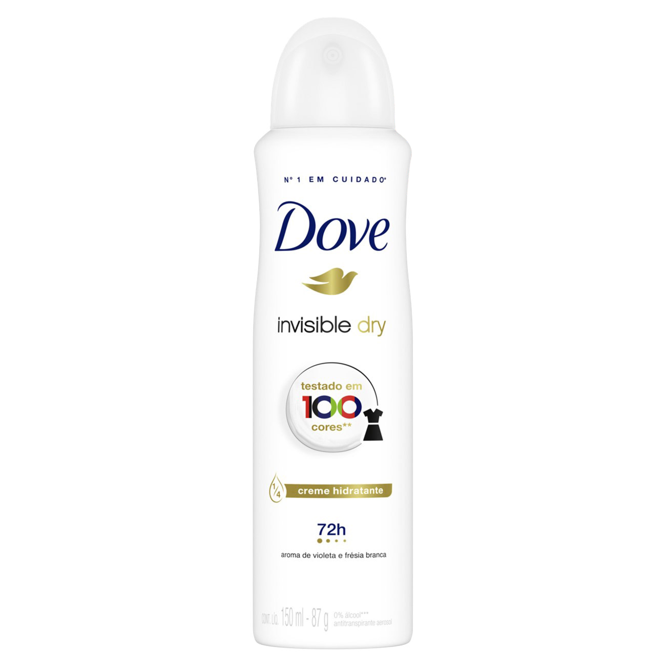 DESODORANTE AEROSSOL DOVE 150ML FEMININO AP INVISIBLE DRY