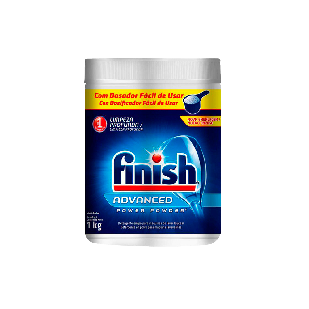 DETERGENTE PO FINISH POWER POWDER 1 KG POTE