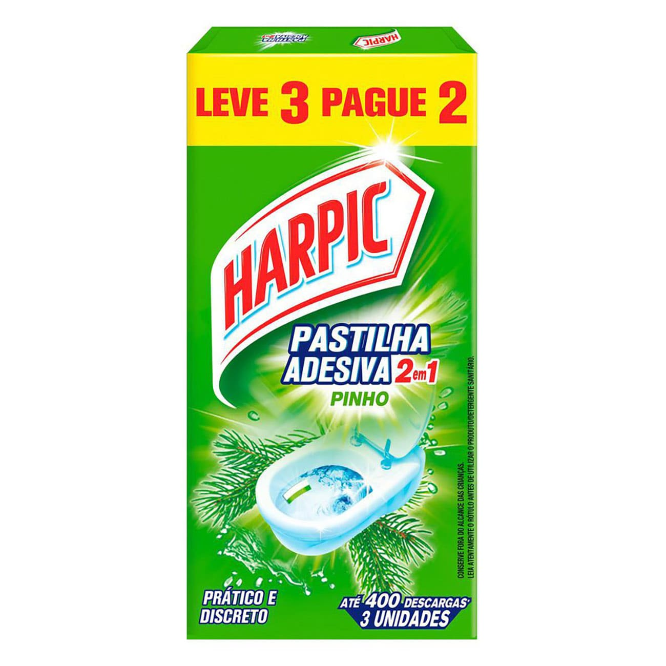 DESODORIZADOR HARPIC PAST ADESIVA 2EM1 3X9G L3P2 PINHO