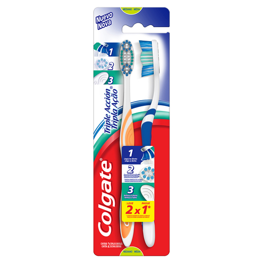 ESCOVA DENTAL COLGATE TRIPLA ACAO L2 P1 MEDIA