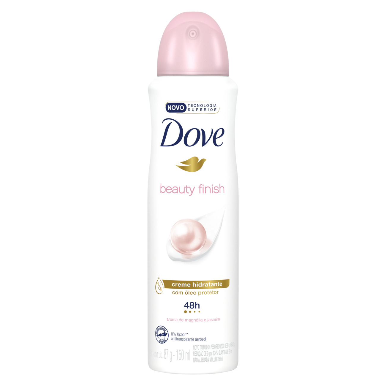 DESODORANTE AEROSSOL DOVE 150ML FEMININO BEAUTY FINISH