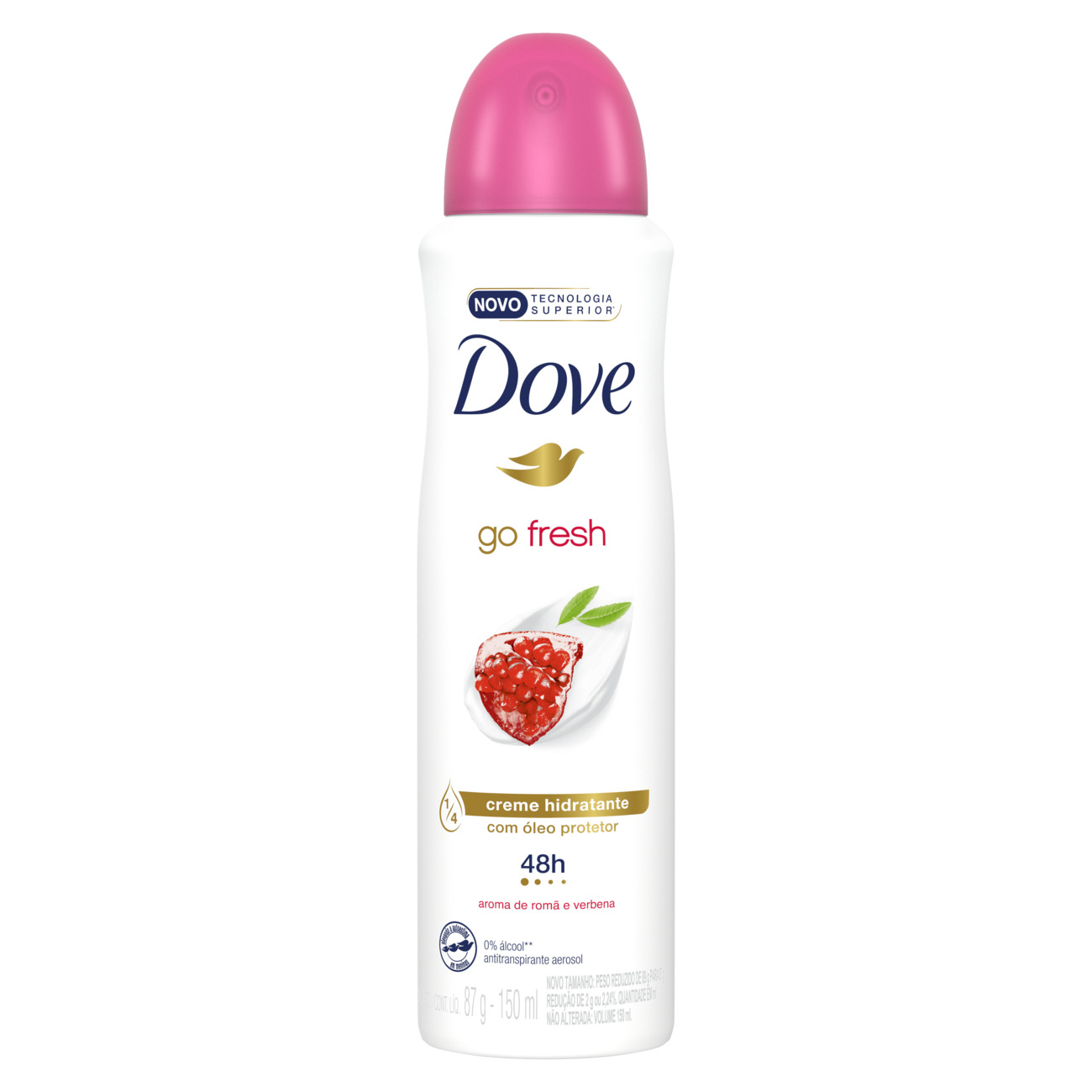 DESODORANTE AEROSSOL DOVE 150ML FEMININO GO F ROMA VERBENA