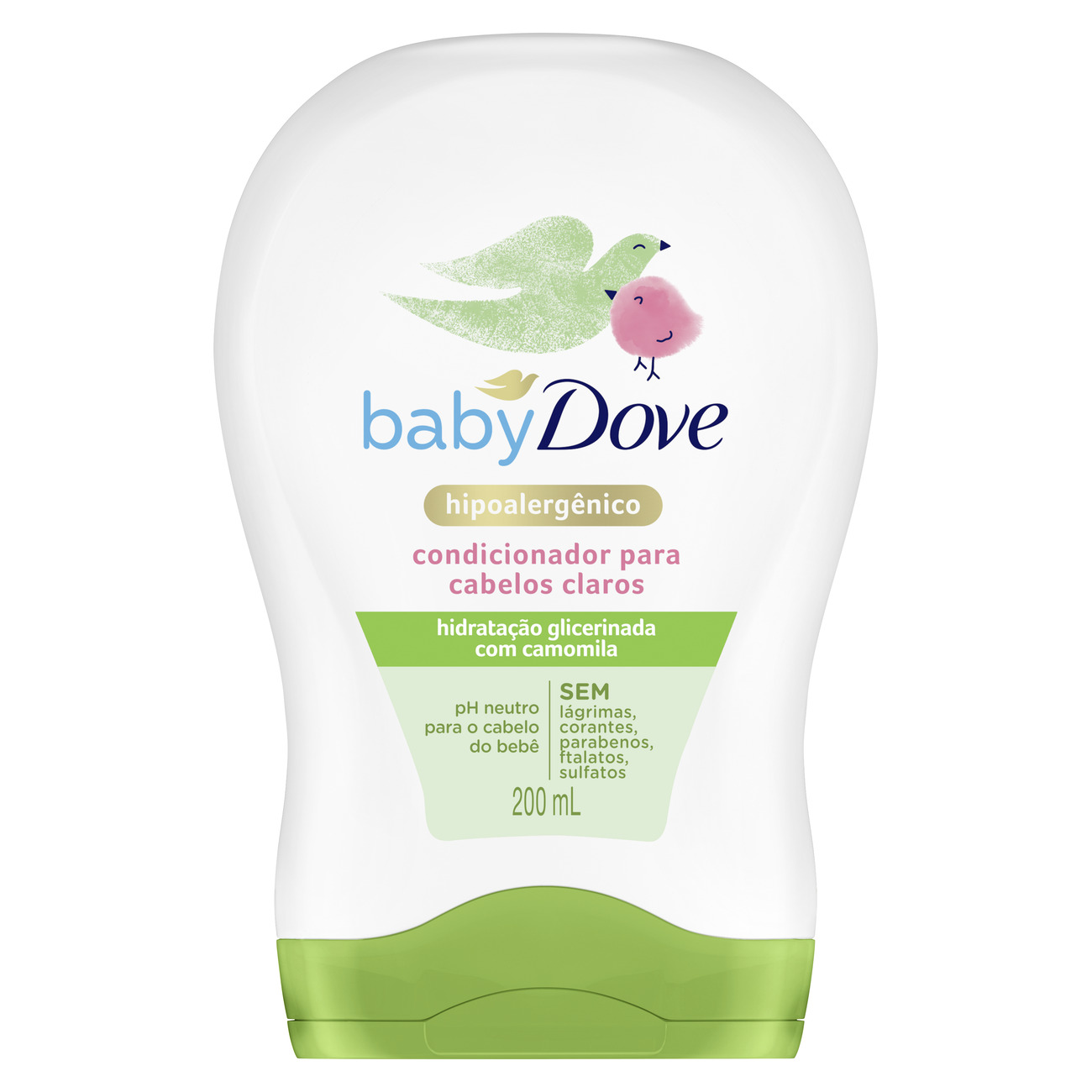 CONDICIONADOR INFANTIL DOVE BABY 200ML CABELOS CLAROS HIDRATAÇÃO ENRIQUECIDA