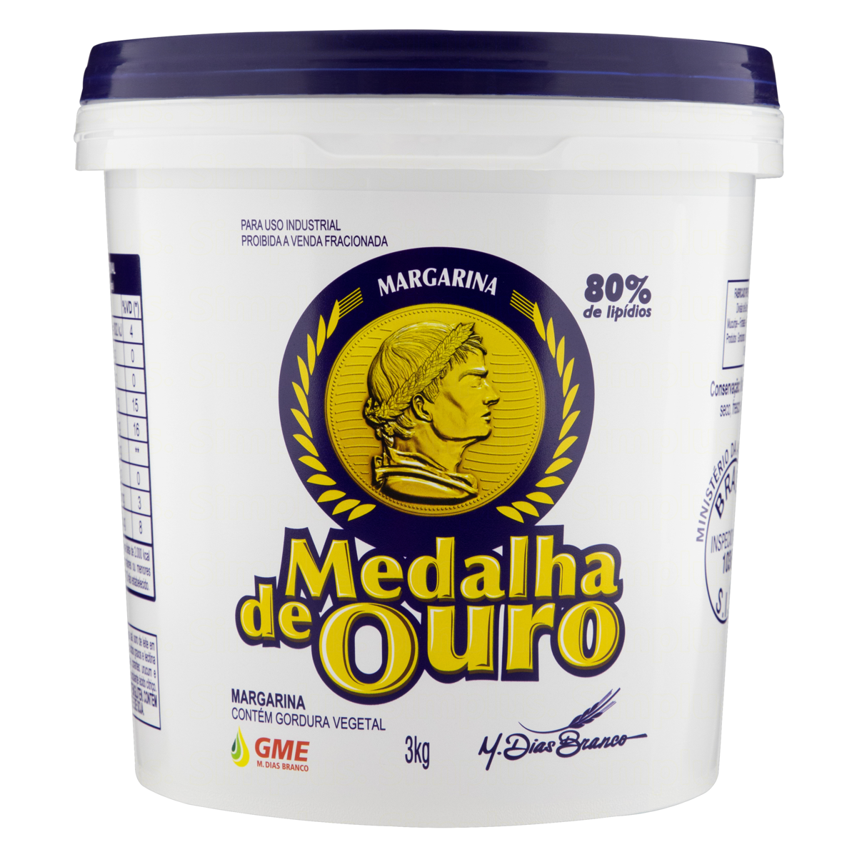 MARGARINA MEDALHA DE OURO 3KG
