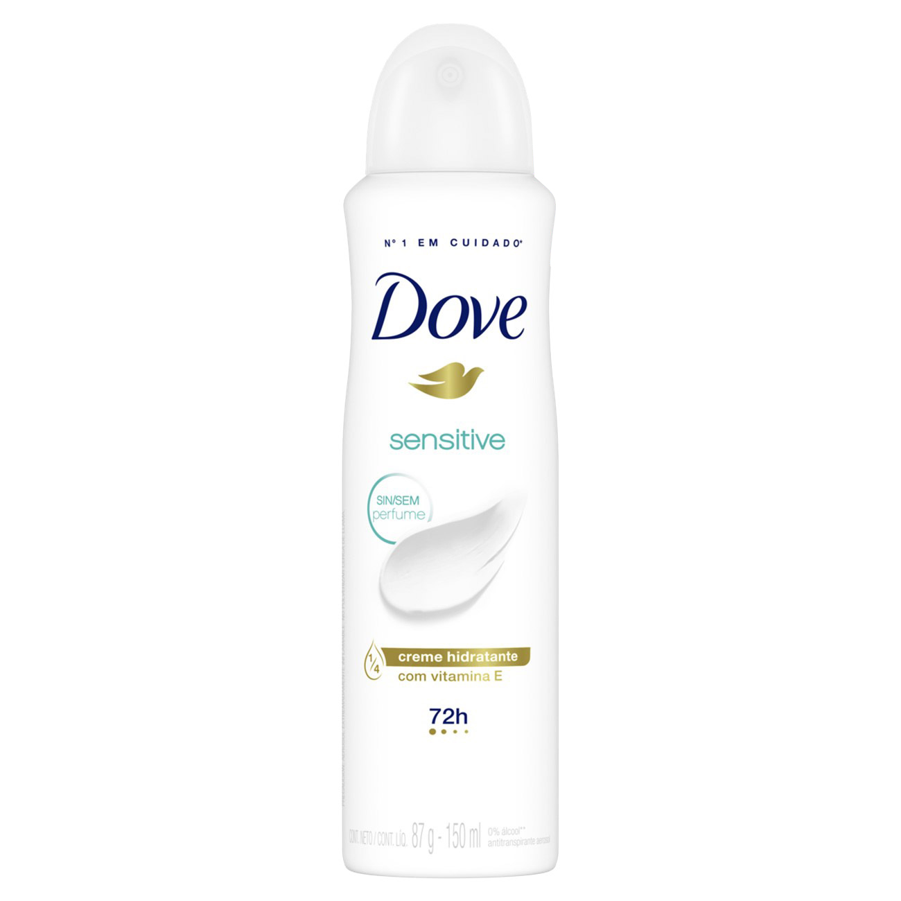 DESODORANTE AEROSSOL DOVE 150ML FEMININO SENSITIVE