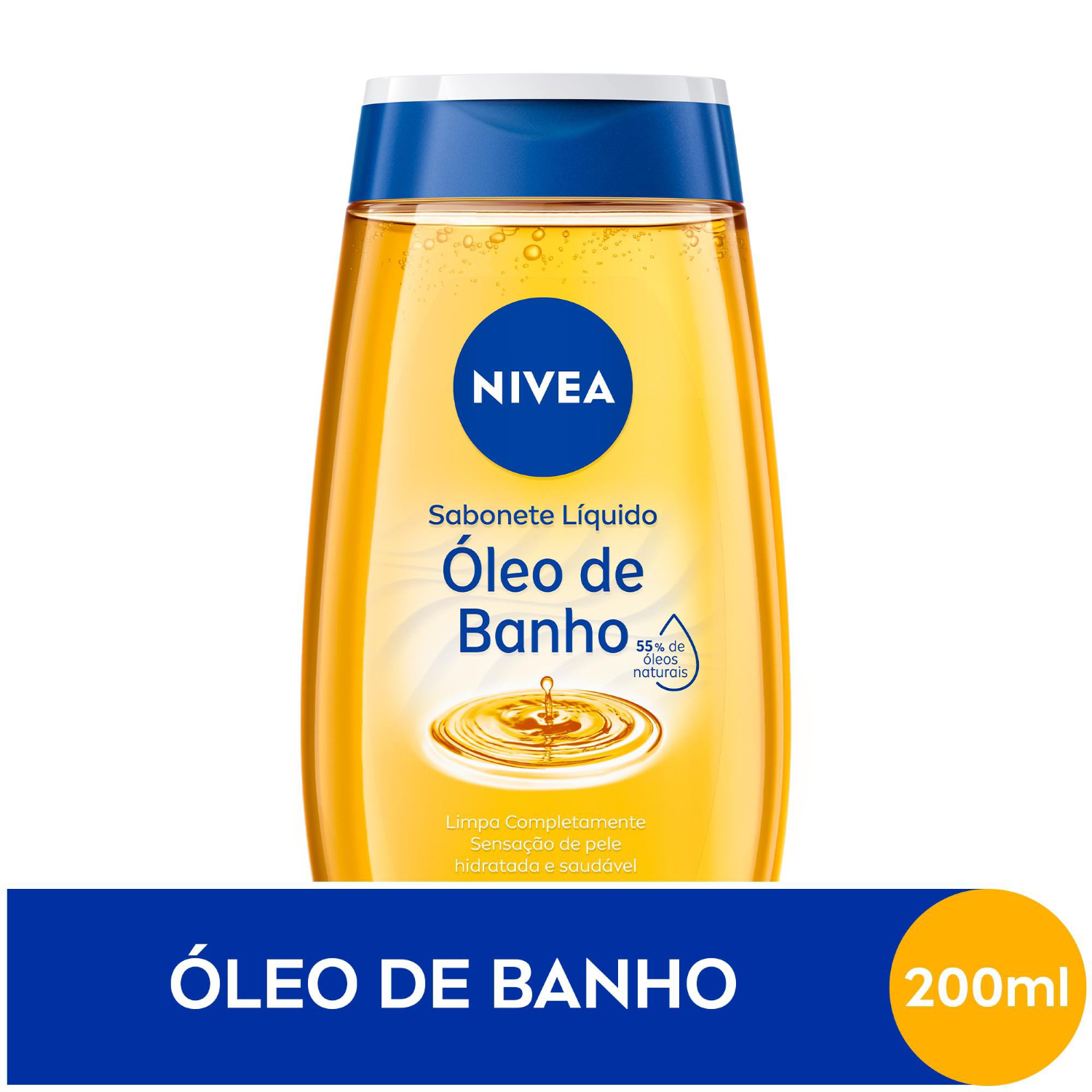 SABONETE LIQUIDO NIVEA OLEO PARA BANHO 200ML