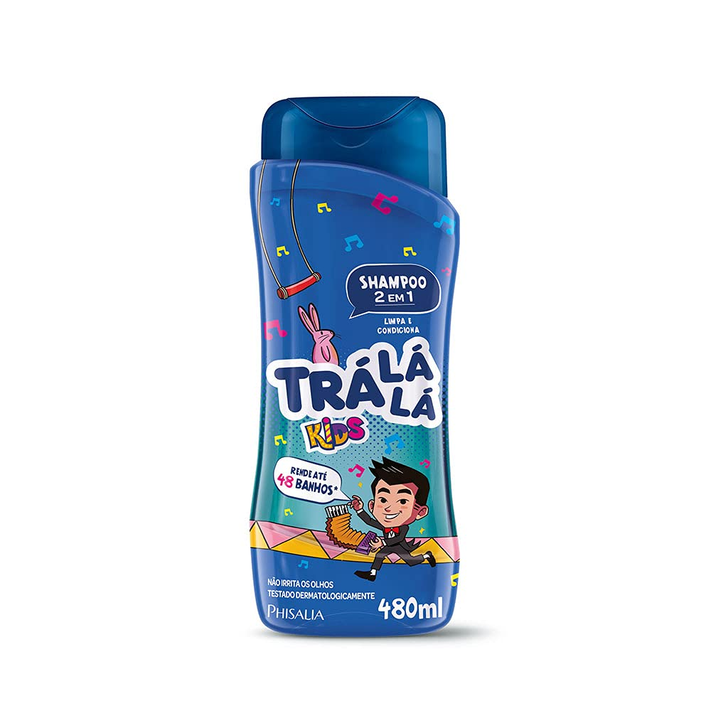 SHAMPOO TRALALA KIDS 2EM1 480ML MENINOS