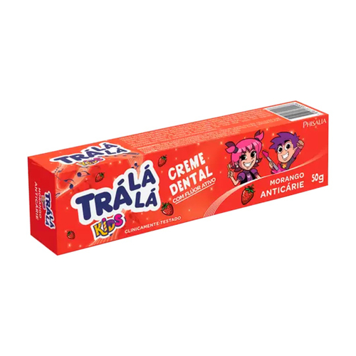 CREME DENTAL TRALALA KIDS 50G MORANGO