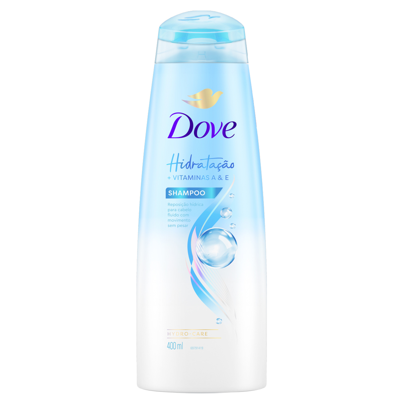 SHAMPOO DOVE 400ML HIDRATACAO INTENSA OXIGENIO