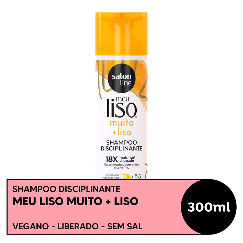 SHAMPOO SALON LINNE MEU LISO 300ML MUITO MAIS LISO