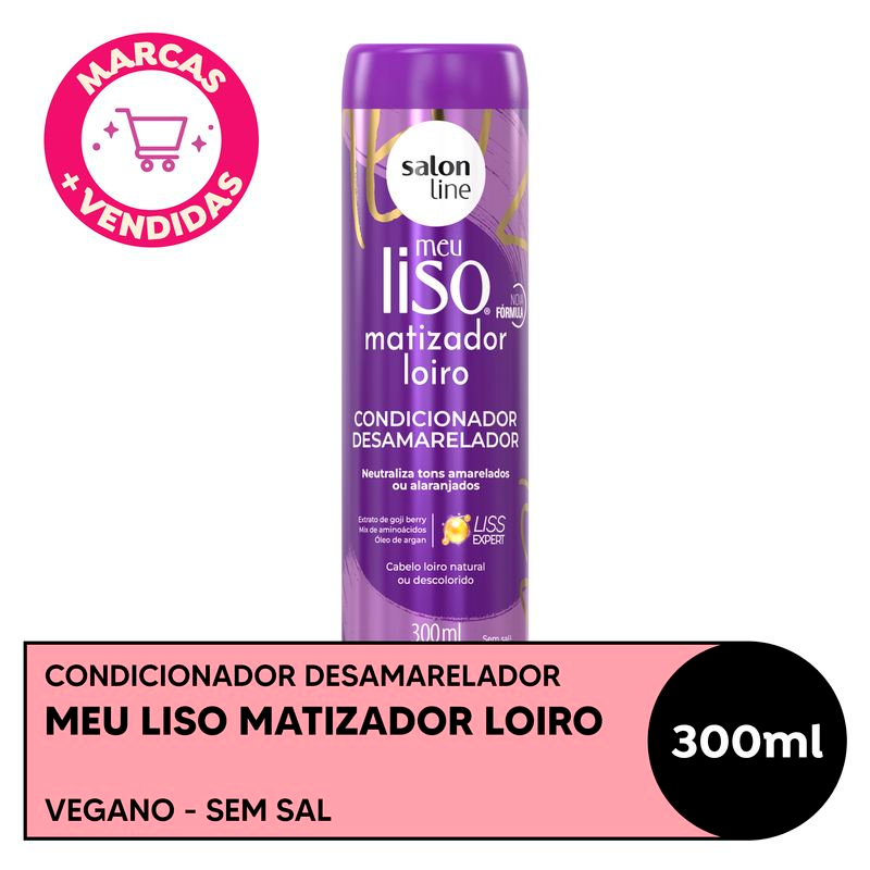 CONDICIONADOR SALON LINE MEU LISO 300ML LOIRO MATIZADOR