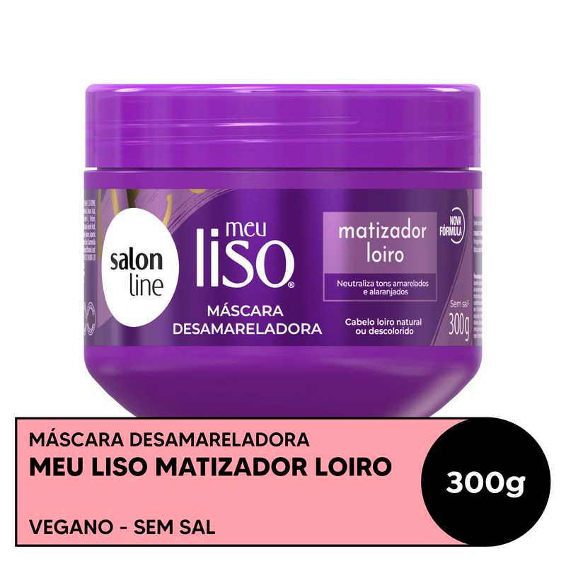 MASCARA MEU LISO SALON LINE 300G MATIZADOR LOIRO