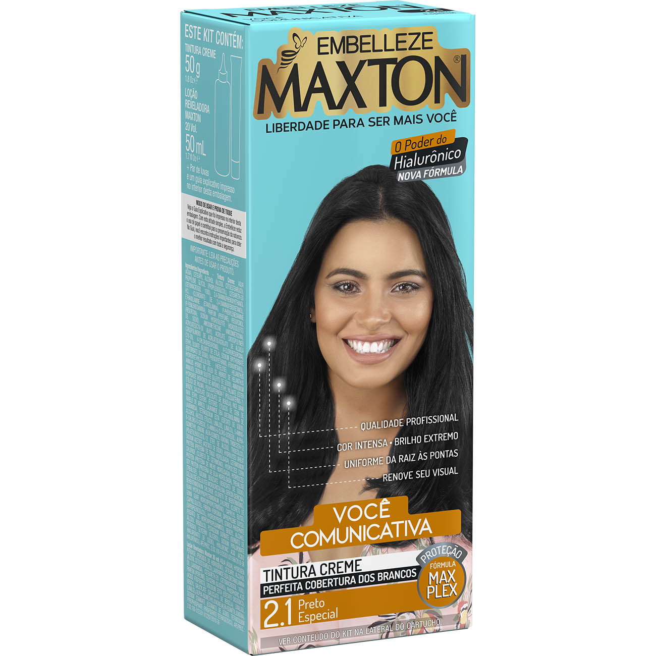 COLORACAO MAXTON KIT PRAT. 2.1 PRETO ESPECIAL