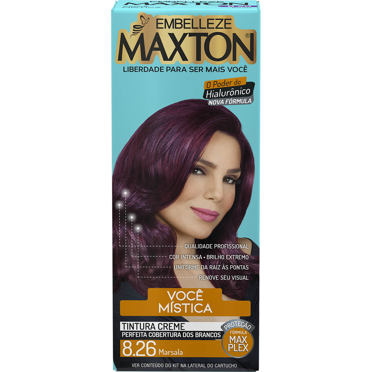 COLORACAO MAXTON KIT PRAT. 8.26 VERM MARSALA
