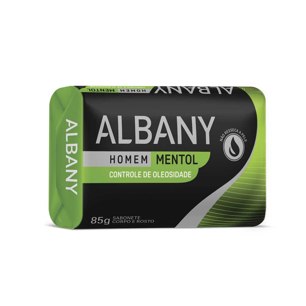 SABONETE ALBANY 85G HOMEM VERDE