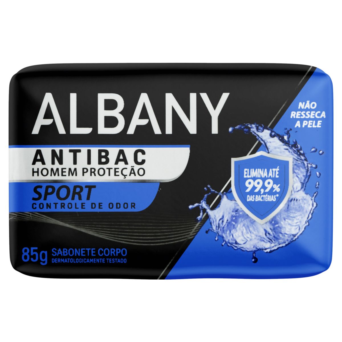 SABONETE ALBANY 85G HOMEM AZUL