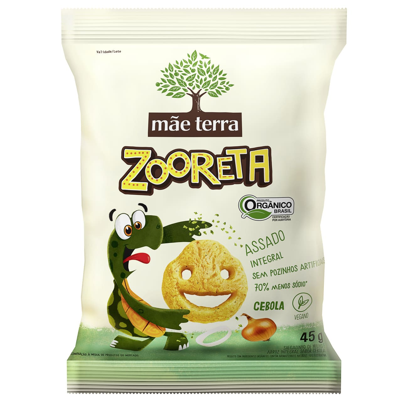SALGADO ORG INT ZOORETA MAE TERRA 45G CEBOLA