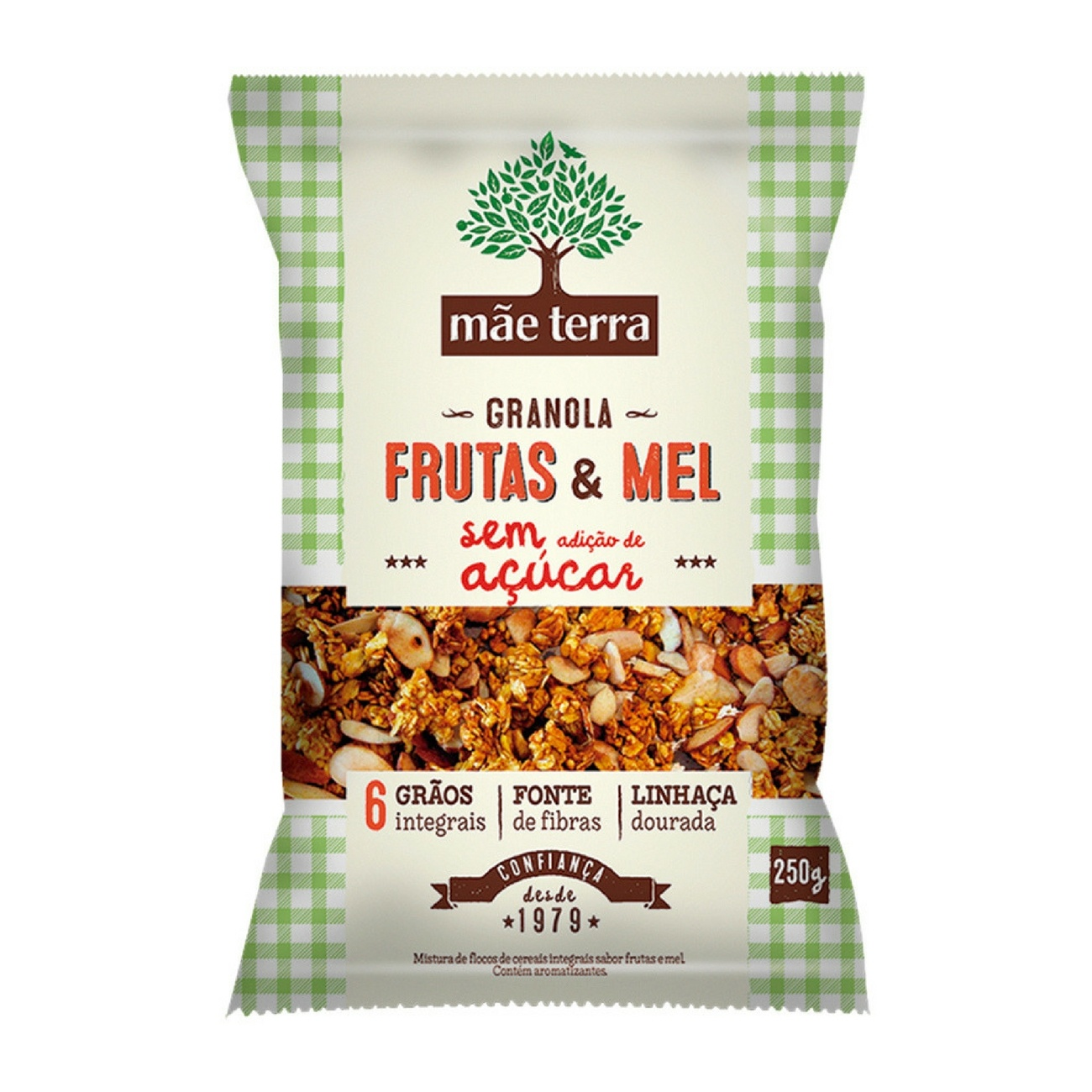 GRANOLA MAE TERRA 250G FRUTAS E MEL S/ACUCAR