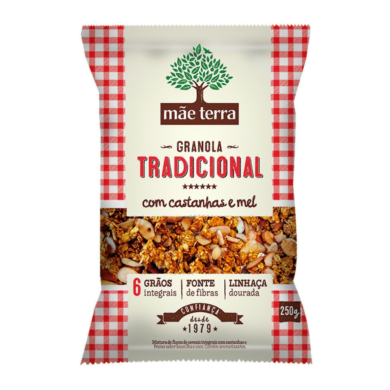 GRANOLA MAE TERRA 250G TRADICIONAL C/CASTANHAS MEL