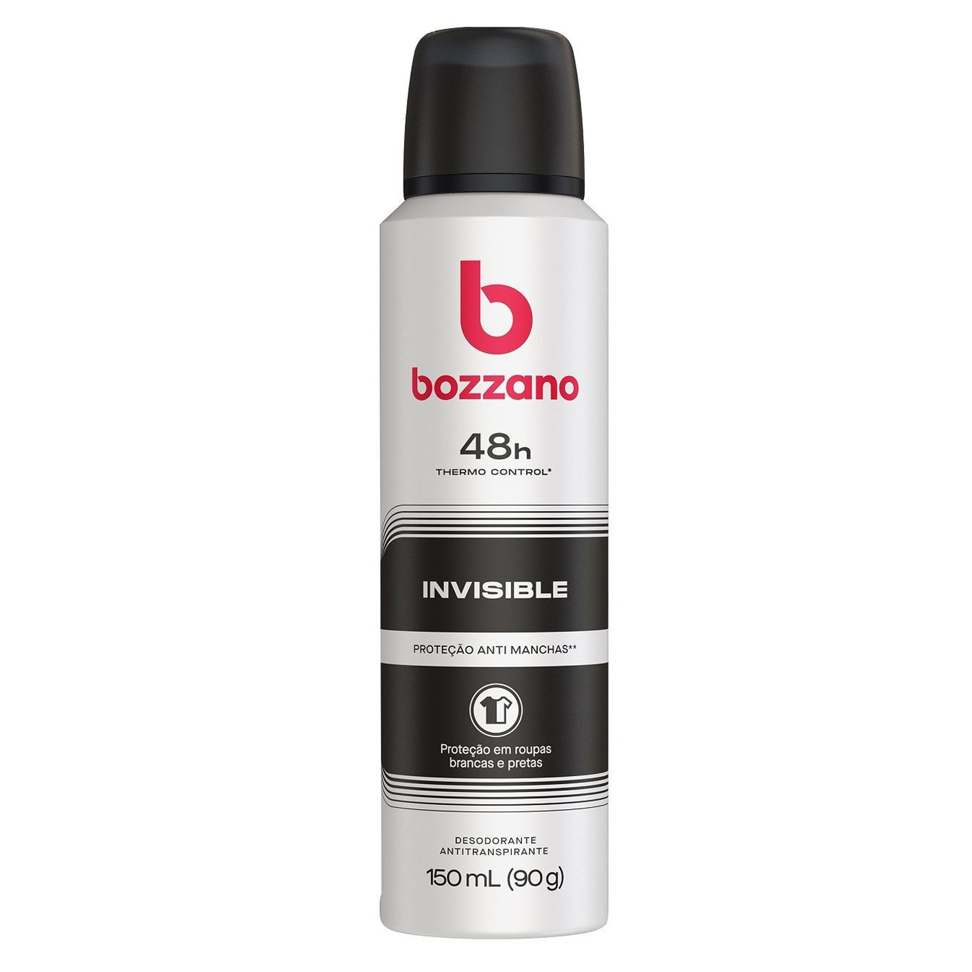 DESODORANTE AEROSOL BOZZANO ANTITRANSP 48H 90G INVISIBLE THERMO