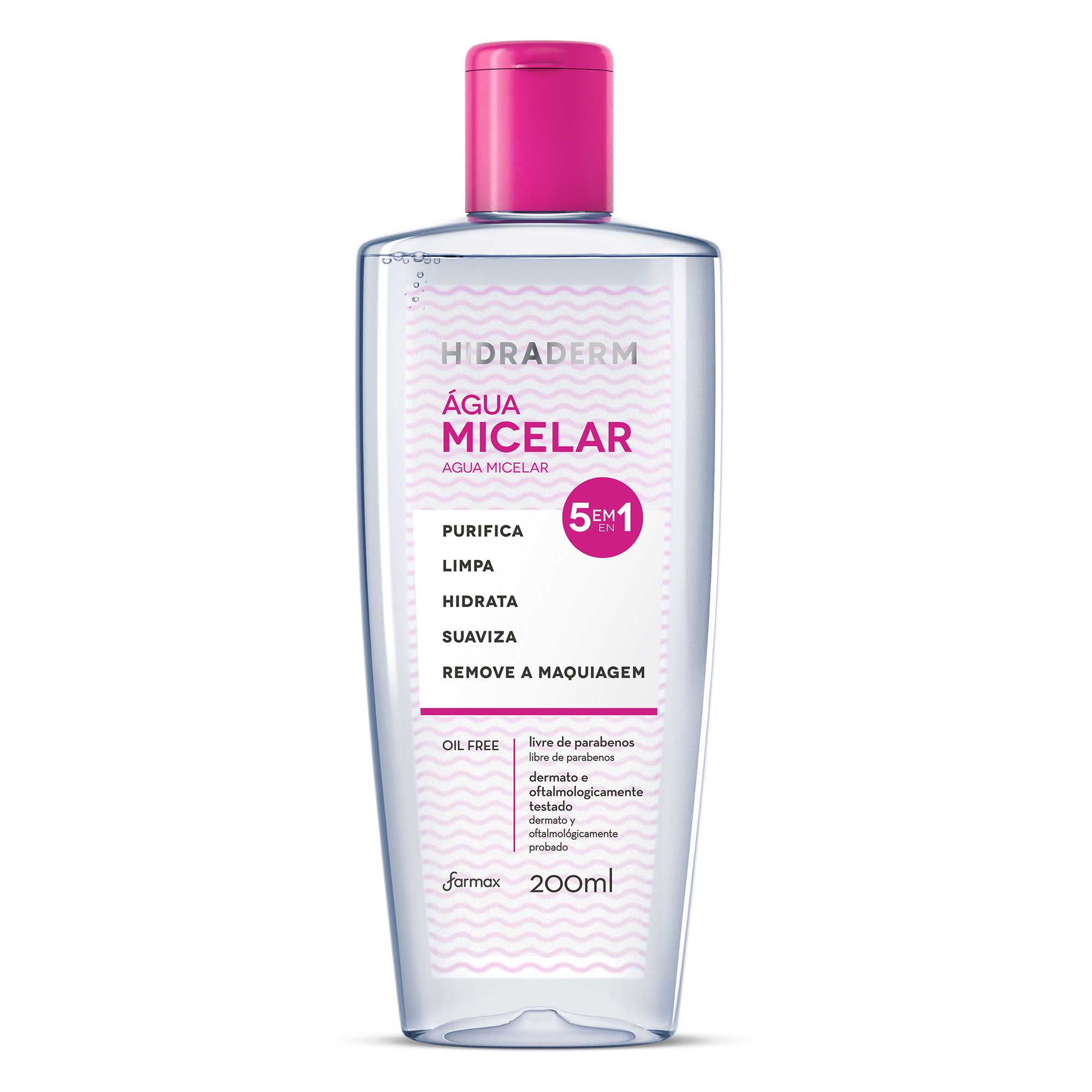 LOCAO HIDRADERM AGUA MICELAR 5 EM 1 200ML VITAMINA C