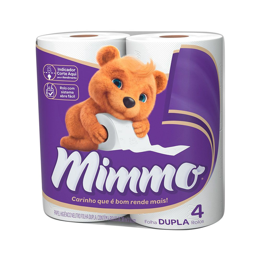PAPEL HIG MIMMO FD 30M C/4UN NEUTRO
