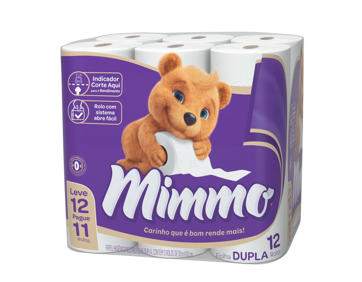 PAPEL HIG MIMMO FD 30M L12 P11 COMPACTO NEUTRO