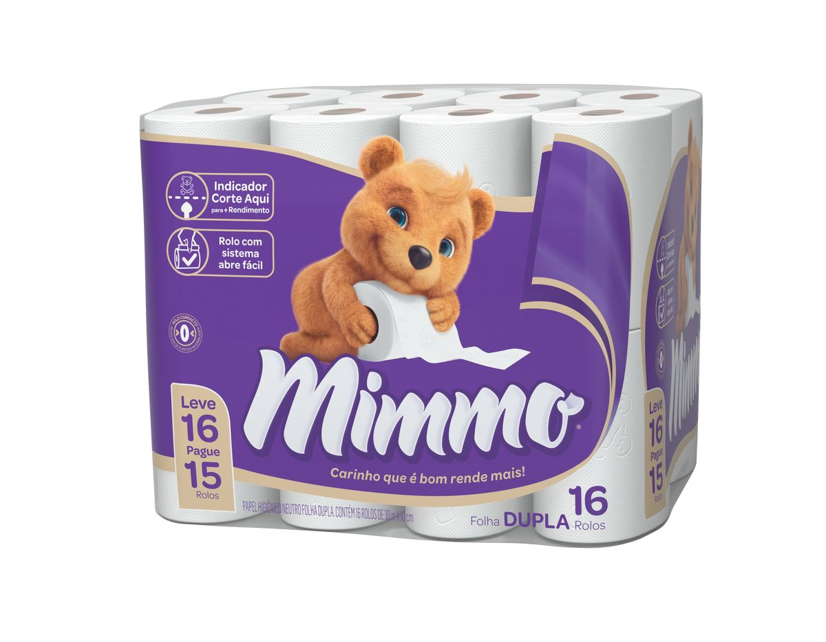 PAPEL HIG MIMMO FD 30M L16 P15UN COMPACTO NEUTRO