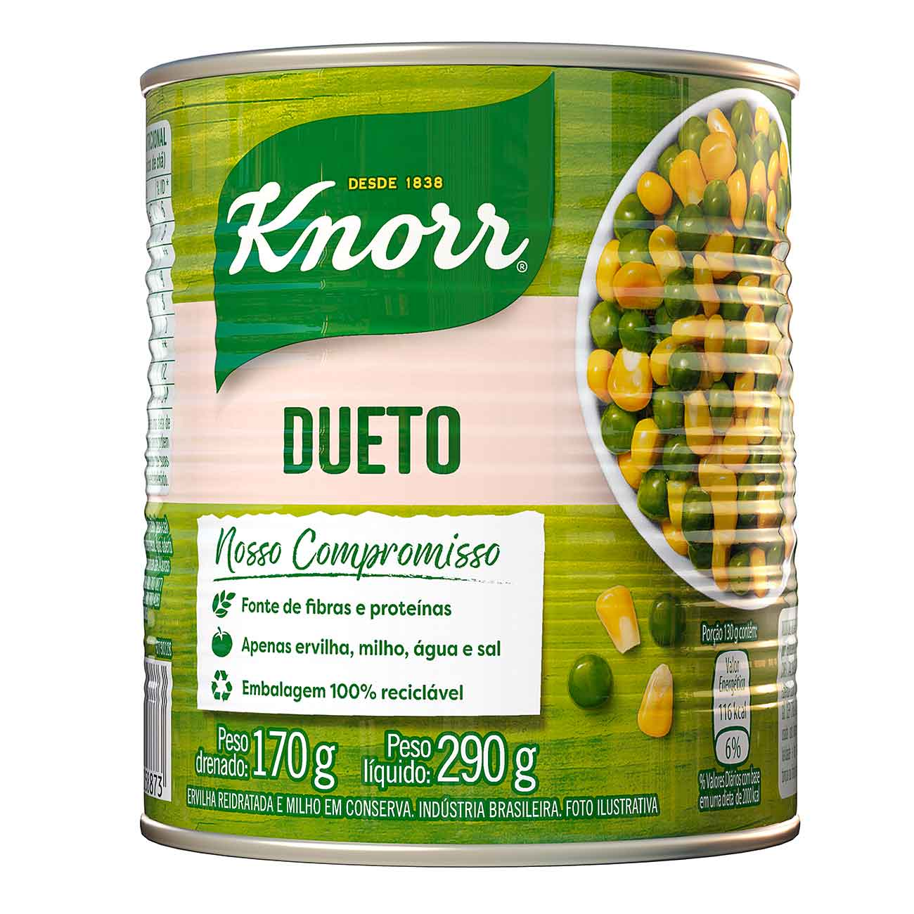 DUETO MILHO/ERVILHA KNORR 170G